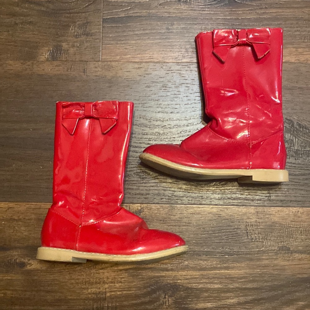 Gymboree Red Boots Girls Size 11 Christmas